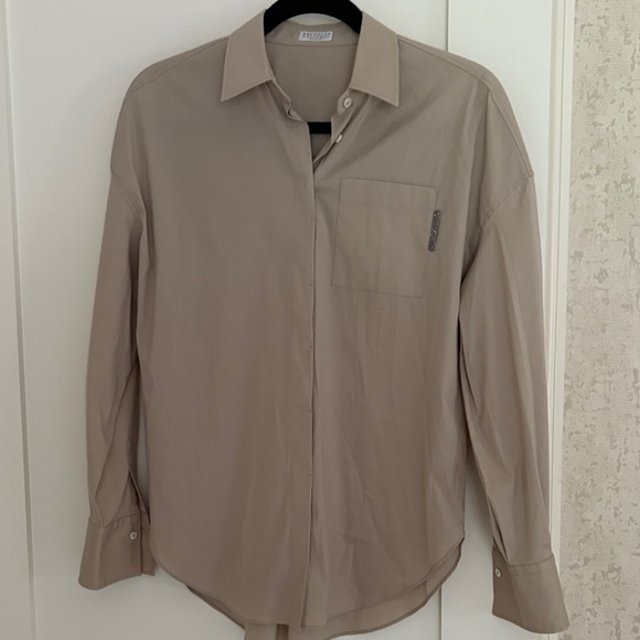Brunello Cucinelli Tops - Brunello Cucinelli Cream Shirt